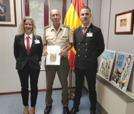 Delegado y subdelegada de Madrid recibidos en el Ministerio de Defensa